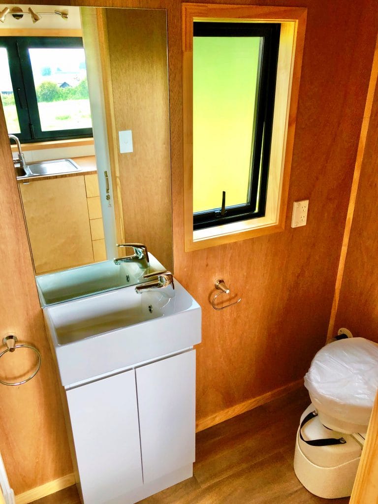 Tiny Home Bathroom, Composting Toilet