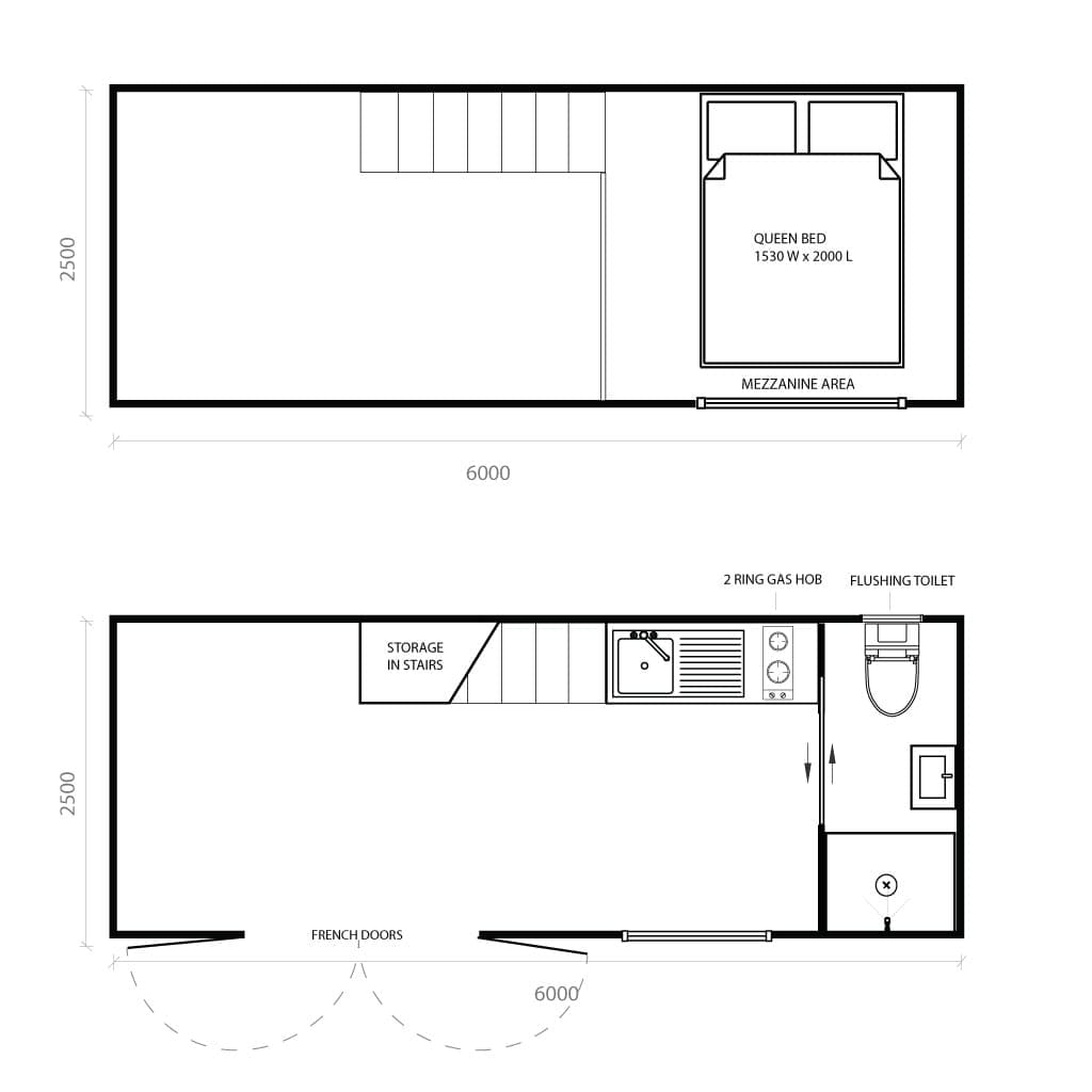 The Snowdon Tiny Home Plans by Fox Cabins