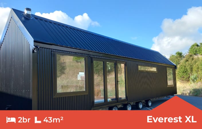 The Everest XL Tiny with mezzanine by Fox Cabins