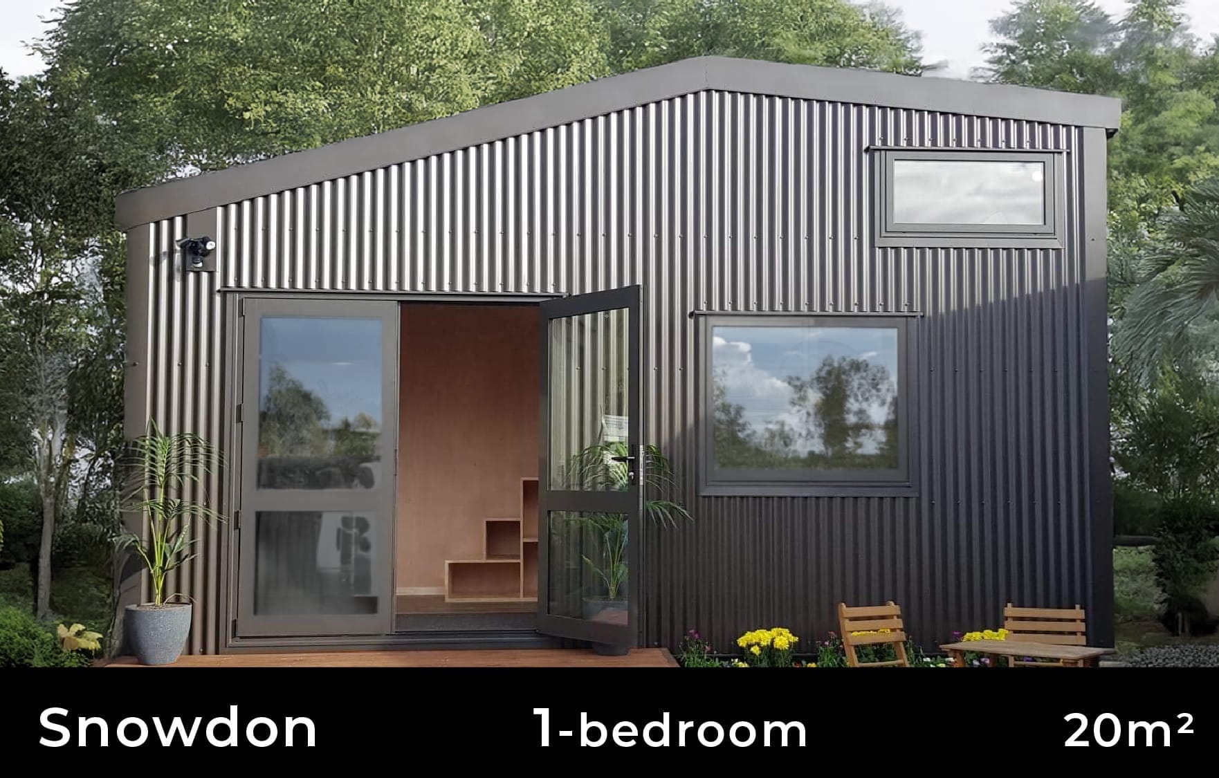 The Snowdon One Bedroom Tiny Home with Mezzanine by Fox Cabins, Raglan